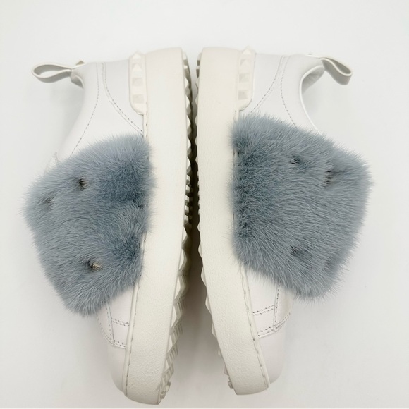 VALENTINO GARAVANI Rockstud Mink Fur Sneaker - Picture 5 of 11